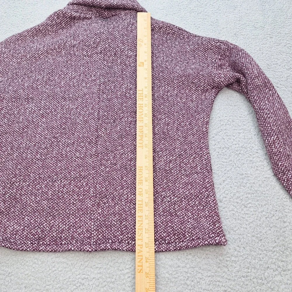 Columbia Sportswear Sweater Womens Medium Purple‎ Speckled Cowl Neck Oversized